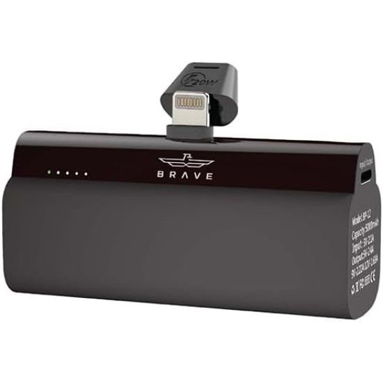 Brave Pocket Mini Portable Power Bank 20W 5000 mAh BP-12 - FOR APPLE DEVICES