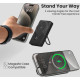BRAVE 20W 10000mAh Magnetic Mini Pocket Portable Wireless Power Bank with Kickstand and Grip for iPhones
