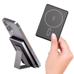 BRAVE Ultra Slim 10000mAh Magnetic Wireless Power Bank 15W With Stand, 20W Type-C Fast Charging Port