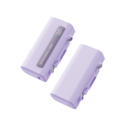 Brave 4-in-1 5000mAh Power Bank with 20W USB-C Fast Charging | Built-in Lightning & Type-C Cables | LED Display | Portable Charger