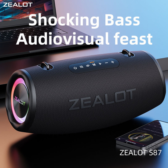 Zealot S87 Bluetooth Speaker -16,000MAH Battery Capacity